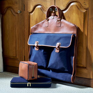 Sac fourre-tout en cuir et toile OEM de haute qualité pour vêtements, pliable, pour costumes, voyages d'affaires et shopping LCGB-0035 - Product Image 3