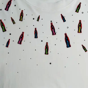 High Quality Custom Design Rhinestone <b>Tshirt</b> for Men High Street Plus Size Men's Rhinestones Shirts From Pakistan Men's T-shirts - Product Image 3