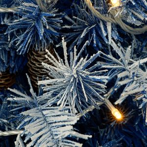 Set di decorazioni natalizie Pre-illuminate da 4 pezzi albero di Natale artificiale luci a LED ghirlanda 2 alberi d'ingresso per decorazioni natalizie - Product Image 6