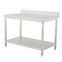 Table de travail en acier inoxydable en gros pour restaurant, hôtel, traiteur, cuisine commerciale, table de préparation, distributeur, approvisionnement en vrac