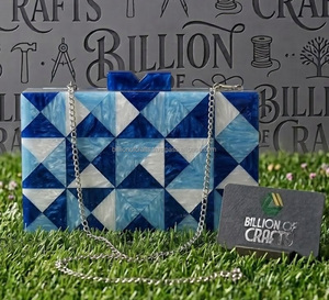 Bolso de Mano de Resina Hecho a Mano, Bolso de Noche de Primera Calidad, Bolso de Moda, Accesorio de Regalo para Bodas y Fiestas - Product Image 5