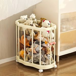 Cesto portaoggetti con ruote per attrezzature sportive, grande capacità, organizer per tappetini yoga, per uso in palestra - Product Image 1