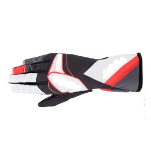 Guantes de Carreras de Dedo Completo, Ligeros, Impermeables, de Poliéster y Algodón, Negros, Blancos y Rojos, con Paneles Antideslizantes y Cierre de Gancho y Bucle, Unisex - Product Image 5