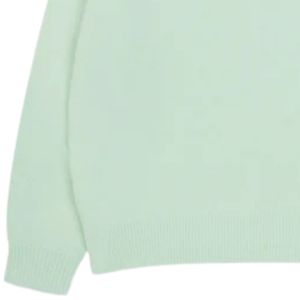 Pull en tricot vert menthe, doux et confortable, idéal pour un usage quotidien, pull décontracté en tricot vert menthe - Product Image 3