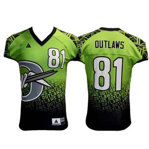 Maillot de football américain de haute qualité, meilleur design, maillot de football par sublimation à manches coupées pro, uniforme - Product Image 1