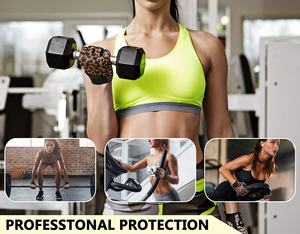 Gants de musculation pour hommes et femmes, 2 pièces, pour l'entraînement, la musculation, avec Protection de la paume complète, prise supplémentaire pour la gymnastique, l'haltérophilie - Product Image 5