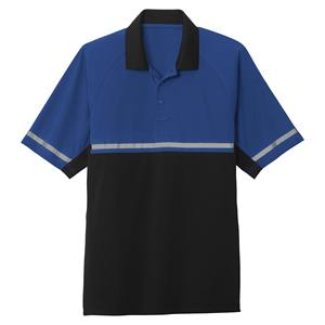 เสื้อโปโลสะท้อนแสงสำหรับผู้ชาย แขนสั้น ระบายอากาศได้ดี เหมาะสำหรับทำงาน มีกระเป๋า ดีไซน์สีตัดกัน - Product Image 4