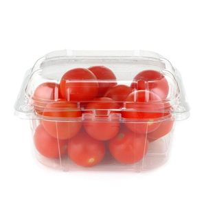 Conteneur rectangulaire transparent en RPET pour produits frais 12,80x9,40x7,50cm – Emballage jetable en rPET pour l'épicerie et la vente en gros - Product Image 2