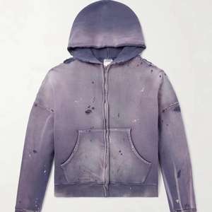 Nueva llegada: Sudaderas con capucha de algodón desgastado para hombre, de alta calidad, básicas, de mezcla de algodón, sudaderas con capucha desgastadas de alta calidad para hombre. - Product Image 4