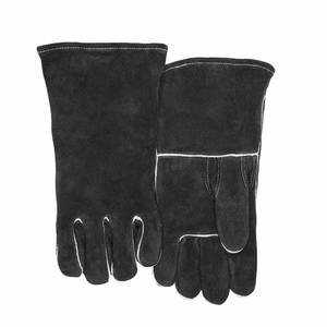 Gants de soudage longs en cuir de vachette pleine fleur, haute performance, résistants à la chaleur et aux étincelles, pour le barbecue - Product Image 6