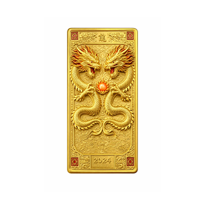 ของที่ระลึกตรุษจีน เหรียญกลมลายมังกรชุบทองสังกะสีแบบกำหนดเอง - ดีไซน์สมัยใหม่เลียนแบบโบราณ - Product Image 4