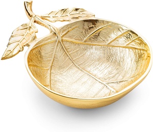 Moderno Juego de Tazones de Metal de 3 Niveles con Diseño de Rama de Olivo, Pulido a Mano, para Servir Aperitivos y Frutas en Fiestas - Product Image 6