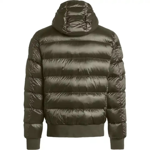 Veste de ski matelassée en coton pour homme, imperméable, respirante, grande taille, à capuche, avec fermeture éclair, effet délavé – Meilleures ventes hiver - Product Image 3