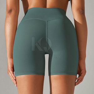 Shorts cyclistes taille haute tendance pour femme – Tissu respirant extensible, séchage rapide, écologique – Idéal pour le fitness, la gym, la course et le yoga - Product Image 4