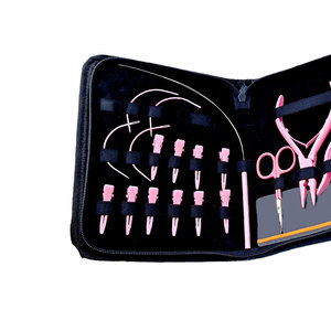 Kit d'outils professionnels tout-en-un pour extensions de cheveux en acier inoxydable avec pinces, ouvre-perles micro-anneaux, fermeture et boucle de traction - Product Image 3