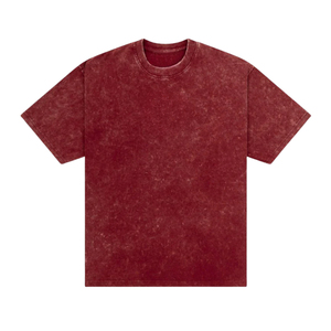 T-shirt ample vintage délavé effet soleil, grande taille, respirant, anti-boulochage, style hip-hop, épaules tombantes, streetwear rétro - Product Image 5