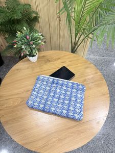 High quality cotton quilted printed carry <b>bag</b> for women lightweight padded <b>computer</b> sleeve laptop tote travel office organizer - Product Image 1