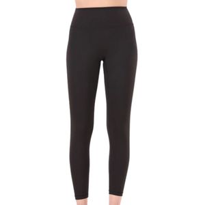 Leggings noirs taille haute pour femmes, pantalons de yoga extensibles et ajustés pour l'entraînement, la course, le fitness, la gym, décontractés - Product Image 1