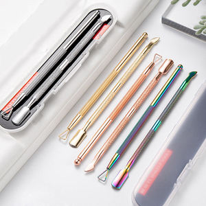 High Quality Curved Blade Stainless Steel Nail Cuticle Pusher Double End Wide Jaw Opening for Finger Dead Skin Removal ANAAIF - Product Image 5