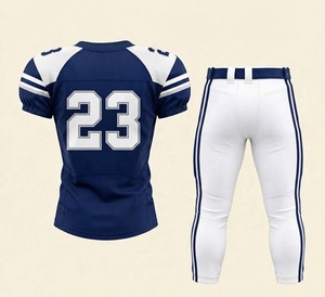 ชุดเสื้อฟุตบอลเยาวชน สีกรมท่า ลายทางสีขาว ชุดนักกีฬา หมายเลขสั่งทำพิเศษ ชุดกีฬา - Product Image 3