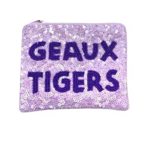 Elegante Bolso Mini con Cremallera y Bordado de Semillas de Piña con la Frase 'HELLO THERE', Hecho a Mano en India con un Aspecto Hermoso - Product Image 3