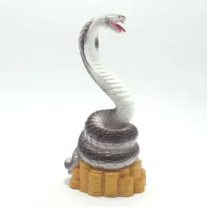 Feng shui polyanimal hayvan heykeli ev dekorasyon için yılan 85mm yükseklik ile ucuz fiyat