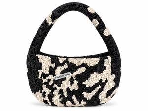 Sac à bandoulière artisanal perlé motif grains de café, pochette de soirée crème - Product Image 6