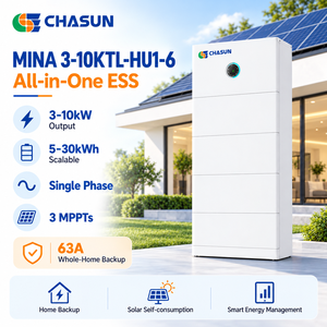CHASUN 5-30kWh MINA ESS Todo en Uno, Inversor Híbrido 3-10kW, 3 MPPT 18A, IP66, 63A, Respaldo de 10 minutos, Apilable, Listo para VPP, LiFePO4, CAN - Product Image 1