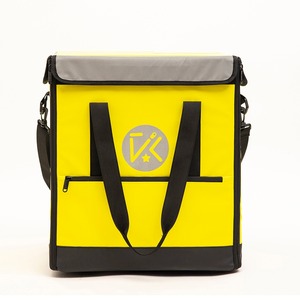 Mochila de reparto de comida de gran capacidad, multifuncional, de color amarillo medio y nuevo diseño. - Product Image 1
