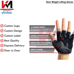 Custom Logo Weightlifting Gloves Men Women Gym Grip Workout Training Fitness Gloves Supplier - Product Image 5