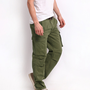 Pantalon cargo personnalisé pour homme, coupe droite, ample, décontracté, respirant, léger, séchage rapide, 100% coton, toile tissée, écologique - Product Image 4