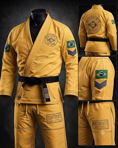 Uniforme Ligero de BJJ con Tejido de Perlas para Entrenamiento de MMA y Grappling, Uniforme de BJJ con Bordado Personalizado, Uniforme Premium de Jiu Jitsu Brasileño - Product Image 5