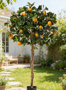 Albero d'<span class=keywords><strong>Arancio</strong></span> Artificiale a Bassa Manutenzione con Frutti Abbondanti, Goditi la Bellezza Sempreverde Senza Necessità di Annaffiare o Potare - Product Image 6