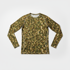 Camiseta de compresión ligera de alta calidad para hombre, manga larga, para gimnasio, con diseño liso, para adultos y jóvenes. - Product Image 5