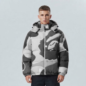 Hot Selling High Street Custom Design windbreak <b>waterproof</b> <b>rain</b> <b>jacket</b> snow <b>jacket</b> <b>Men</b> Puffer <b>Jacket</b> <b>For</b> Sale - Product Image 4