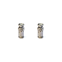 Connecteur BNC à sertir et à souder, adaptateur coaxial RF en laiton nickelé, fixation sur câble, durable, haute transmission de signal