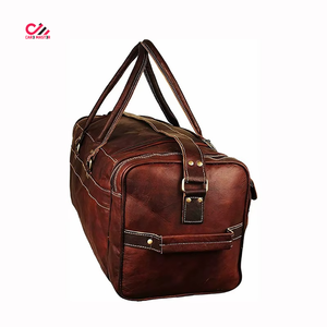 Factory Made Custom High Quality Travel Waterproof Duffel Bag Professional Manufacturer Genuine Leather Duffel Bags - Product Image 6