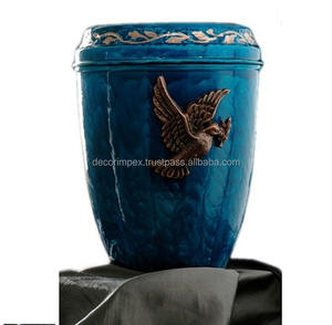 Urnas de cremación de cloisonné de flores rojas más vendidas, urna funeraria para humanos y mascotas, urnas de cremación de aluminio de nuevo estilo - Product Image 6