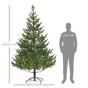 Albero di Natale Artificiale Realistico con Rami di Cedro, Facile da Montare, con Articolazioni a Cerniera, per Casa, Ufficio e Festività - Product Image 6
