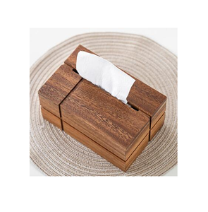 Boîte à mouchoirs en bois personnalisable, prix de gros, design classique et élégant, artisanat naturel pour votre maison ou votre bureau. - Product Image 1