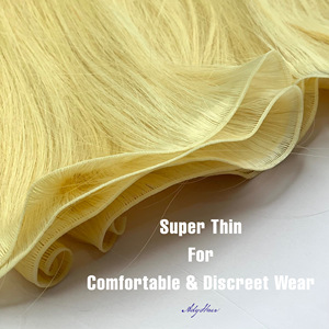 ผมตรงสีบลอนด์แบบเวียดนาม100% ผมต่อแบบยาวสีอ่อนแบบสองชั้นสไตล์ลอนลึก - Product Image 3