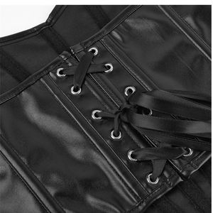 Corset Bustier Vintage Sexy en Cuir Véritable Noir pour Femme, Modèle Personnalisé, Sans Bretelles, Col Cœur, Effet Sculptant, Vente en Gros - Product Image 4