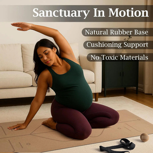 Tapete de Yoga Antideslizante de PVC y Goma de 5mm a 8mm, Tapete de Gimnasio de Goma PU de Alta Calidad, Suave y Adhesivo, Ecológico - Product Image 4