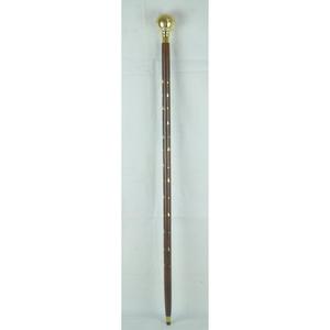 Élégante canne de marche en bois noir avec embout en boule argentée et gravure d'étoile, canne de marche antique faite à la main, designs personnalisables - Product Image 5