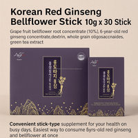 Jepretan kesehatan pernapasan Korea dengan ekstrak Ginseng dan balon bunga 30 Pak cairan