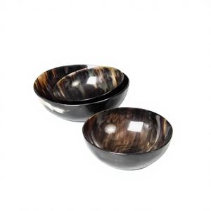 Ensemble de bols en corne de buffle polie décoratifs et écologiques, pour servir des collations, des biscuits, réutilisables, lavables au lave-vaisselle, vaisselle en corne de qualité supérieure - Product Image 6