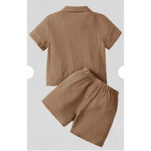 Conjunto de Ropa para Bebés de Algodón Texturizado Desert Breeze - Product Image 1