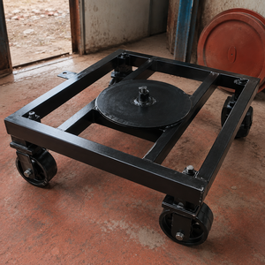 Carro de Transporte Industrial de Acero Reforzado con Plataforma Giratoria y Ruedas para Transporte de Maquinaria en Fábricas - Product Image 1