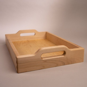 Natural Unpolished Wooden Tray in Classic Shape for Food Display Home Use and Gifting Tea <b>Sets</b> or Gift <b>Hampers</b> - Product Image 4
