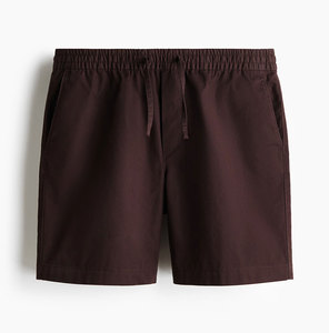 Shorts Bermuda Homme Grande Taille Couleur Unie avec Cordon de Serrage à la Taille et Poches Style Décontracté Taille Mi-Haute Tissu Tissé - Product Image 1